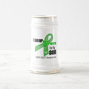 I Wear a Green Ribbon For My Son Beer Stein
