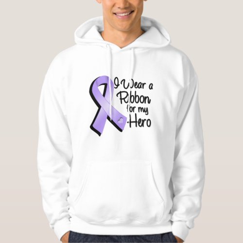 I Wear a Lavender Ribbon For My Hero Hoodie
