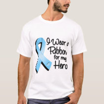 I Wear a Light Blue Ribbon For My Hero T-Shirt