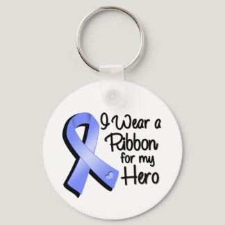 I Wear a Periwinkle Ribbon For My Hero Keychain