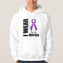 I Wear a Purple Ribbon For My Brother Hoodie