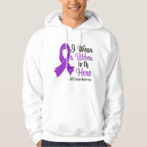 I Wear a Purple Ribbon For My Hero - GIST Cancer Hoodie