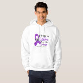 I Wear A Ribbon For My HERO Epilepsy Hoodie (Front Full)