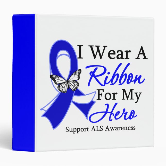 I Wear a Ribbon HERO ALS Disease Binder (Front/Spine)