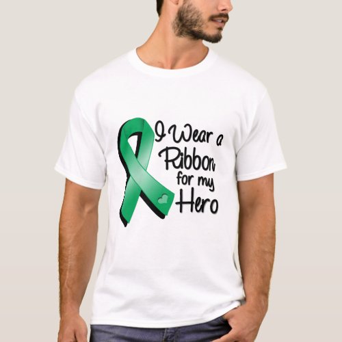 I Wear an Emerald Green Ribbon For My Hero T_Shirt