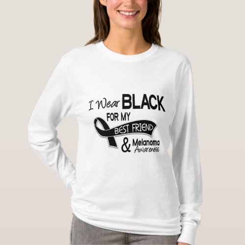 I Wear Black For My Best Friend 42 Melanoma T_Shirt