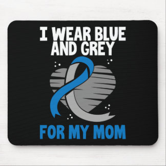 I Wear Blue And Grey For My Mom Diabetes Type 1 1 Mouse Pad