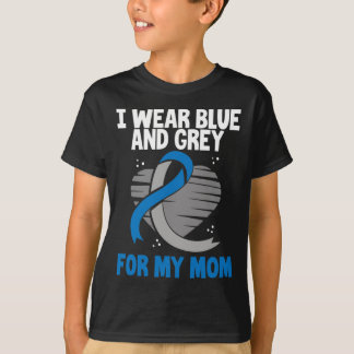 I Wear Blue And Grey For My Mom Diabetes Type 1 1 T-Shirt