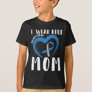 I Wear Blue And Grey For My Mom Diabetes Type 1  T-Shirt