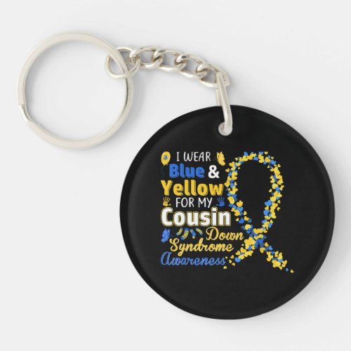 I wear Blue and Yellow Keychain