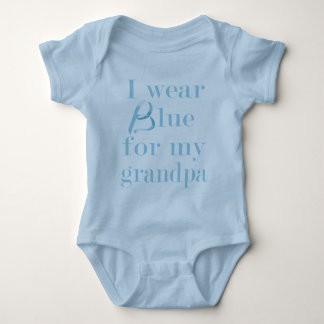 I wear blue... baby bodysuit