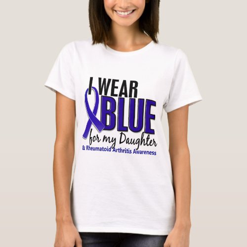 I Wear Blue Daughter Rheumatoid Arthritis RA T_Shirt