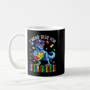 I Wear Blue For Autism Awareness, Autism Awareness Coffee Mug