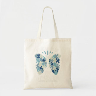 I Wear Blue For Autism Awareness Family Matching T Tote Bag
