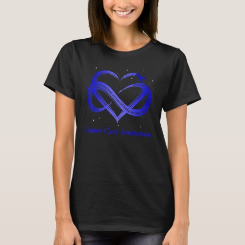 I Wear Blue For Foster Care Awareness Warrior T_Shirt