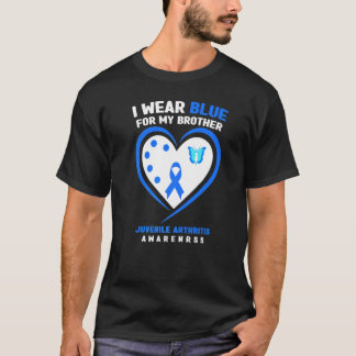 I Wear Blue For My Brother Juvenile Arthritis Awar T-Shirt