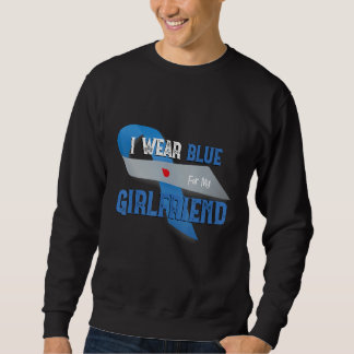 I Wear Blue For My Girlfriend Diabetes Awareness M Sweatshirt