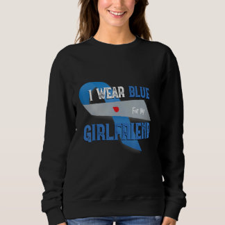 I Wear Blue For My Girlfriend Diabetes Awareness M Sweatshirt