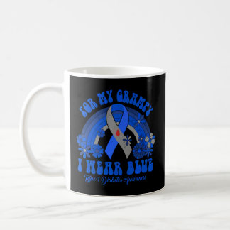 I Wear Blue For My Grampy Diabetes Awareness Ribbo Coffee Mug