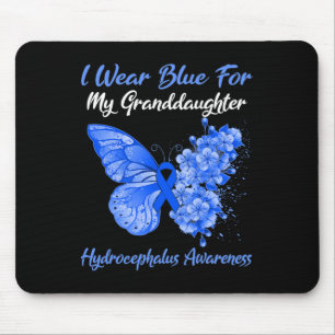 I Wear Blue For My Granddaughter Hydrocephalus  Mouse Pad