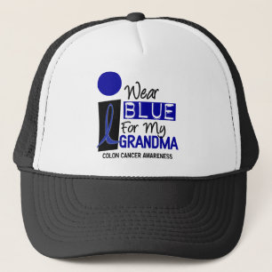 I Wear Blue For My Grandma 9 COLON CANCER T-Shirts Trucker Hat