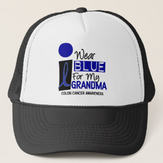 I Wear Blue For My Grandma 9 COLON CANCER T-Shirts Trucker Hat