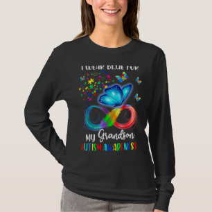 I Wear Blue For My Grandson Autism Awareness Grand T-Shirt