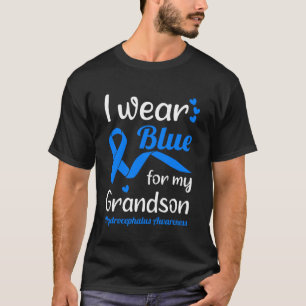 I Wear Blue For My Grandson For Hydrocephalus Awar T-Shirt