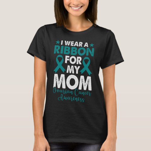  I wear Blue for my Mom Colon Cancer Awareness  T_Shirt
