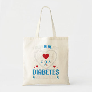 I wear Blue for my mom Tote Bag