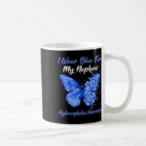 I Wear Blue For My Nephew Hydrocephalus Warrior  Coffee Mug