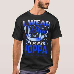 I Wear Blue For My POPPA Alopecia Awareness Butter T-Shirt