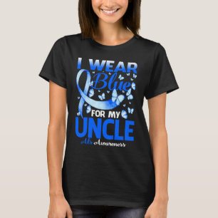 I Wear Blue For My Uncle Als Awareness T-Shirt
