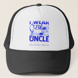I Wear Blue For My Uncle Colorectal Cancer Trucker Hat