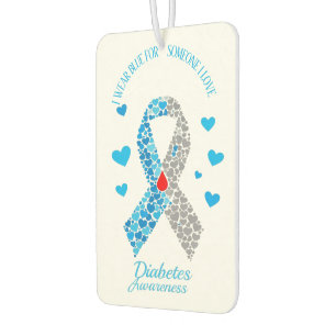 I Wear Blue For Someone I Love Diabetes Awareness Air Freshener