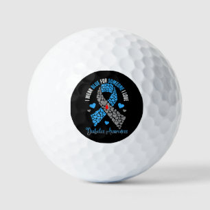 I Wear Blue For Someone I Love Type 1 Diabetes Awa Golf Balls