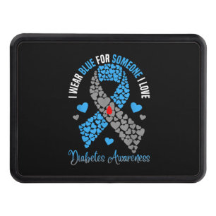 I Wear Blue For Someone I Love Type 1 Diabetes Awa Hitch Cover