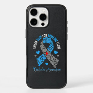 I Wear Blue For Someone I Love Type 1 Diabetes Awa iPhone 16 Pro Max Case