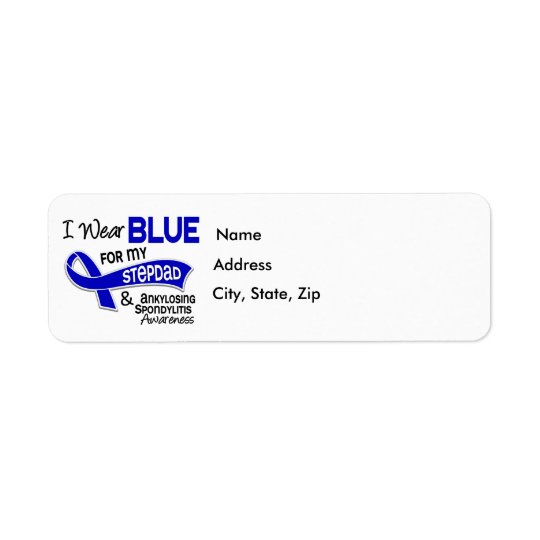 I Wear Blue Stepdad 42 Ankylosing Spondylitis Label