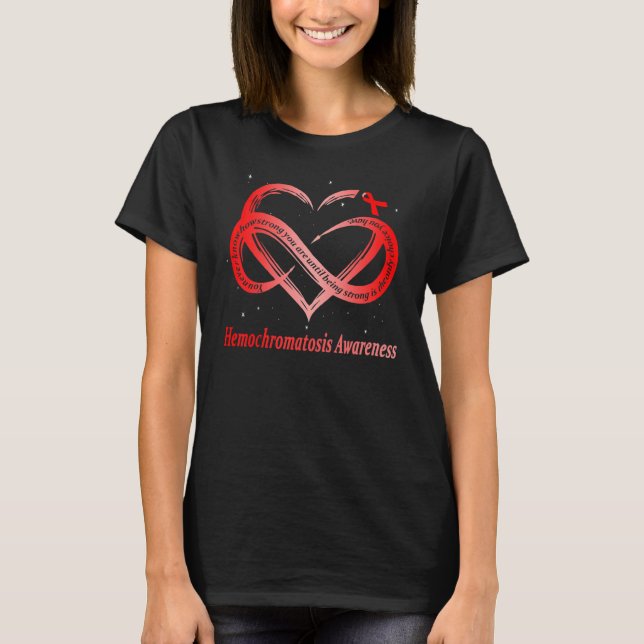 I Wear Burgundy For Hemochromatosis Awareness Warr T-Shirt (Front)
