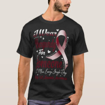 I Wear Burgundy For SICKLE CELL ANEMIA Awareness T-Shirt