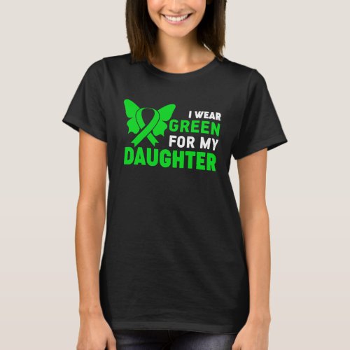 I Wear Daughter Ribbon Aunt Dwarfism Awareness Lit T_Shirt
