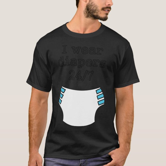 I wear diapers 247 Essential T-Shirt (Front)