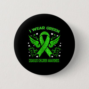 I Wear For Disabled Children Awareness Button