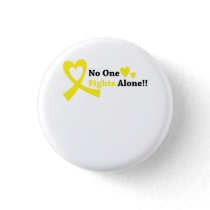 I Wear Gold Childhood Cancer Awareness support Button