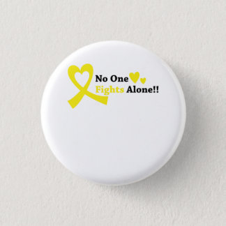 I Wear Gold Childhood Cancer Awareness support Button
