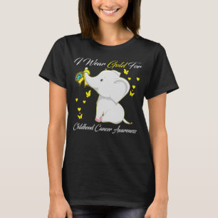 I Wear Gold For Childhood Cancer Awareness Month T-Shirt