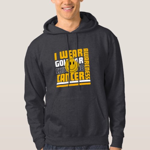 I Wear Gold For Childhood Cancer Awareness T_Shirt Hoodie