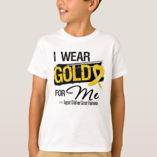 I Wear Gold For Me Childhood Cancer Ribbon T-Shirt