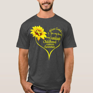 I Wear Gold For My Granddaughter Childhood Cancer T-Shirt